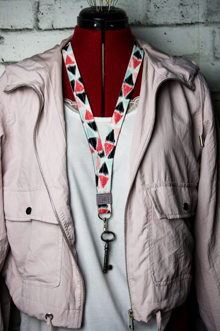 Manikin wearing a lanyard.
